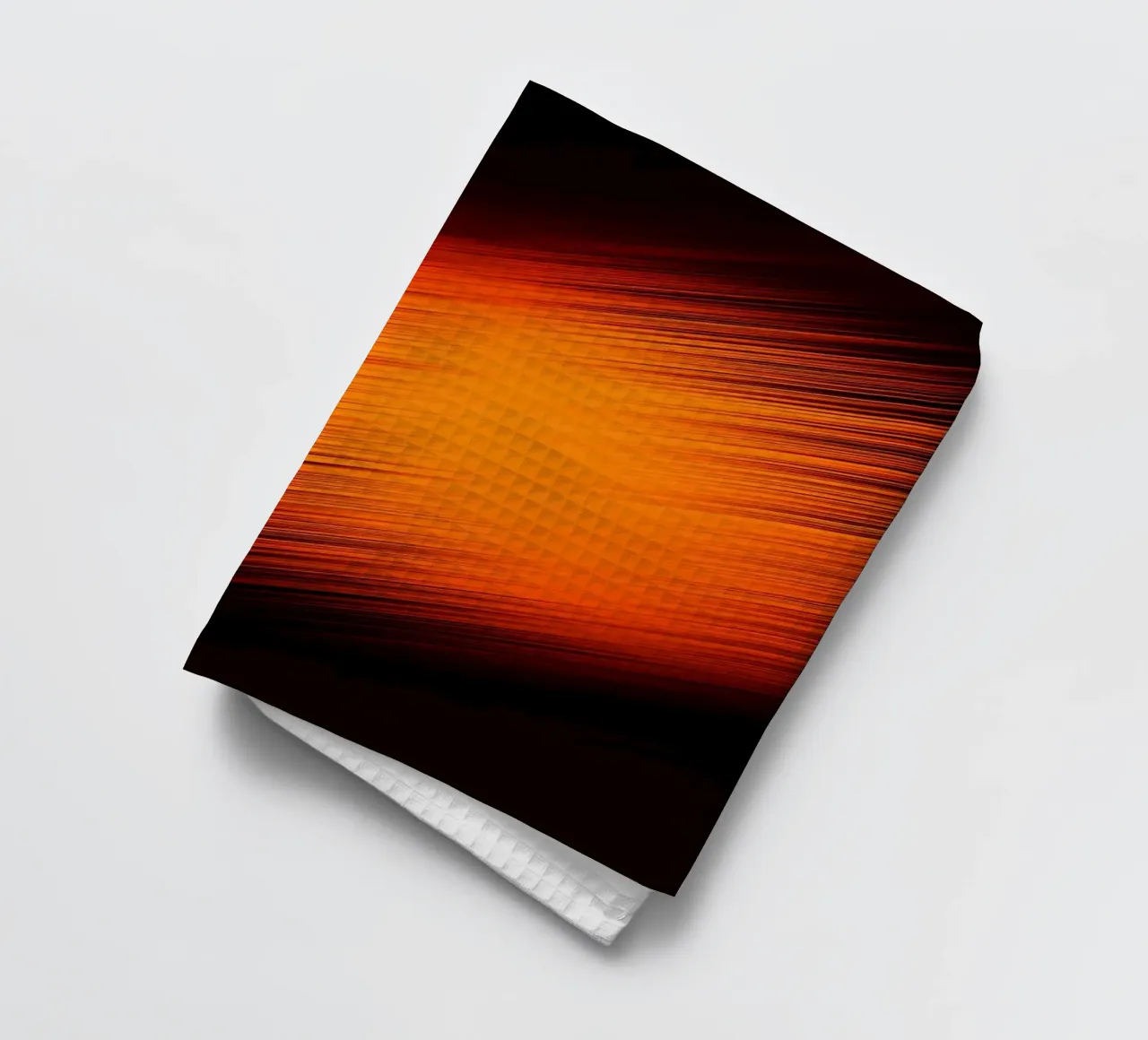 Abstrakte dynamische Linien in Orange und Rot canovaccio da cucina da Something for you