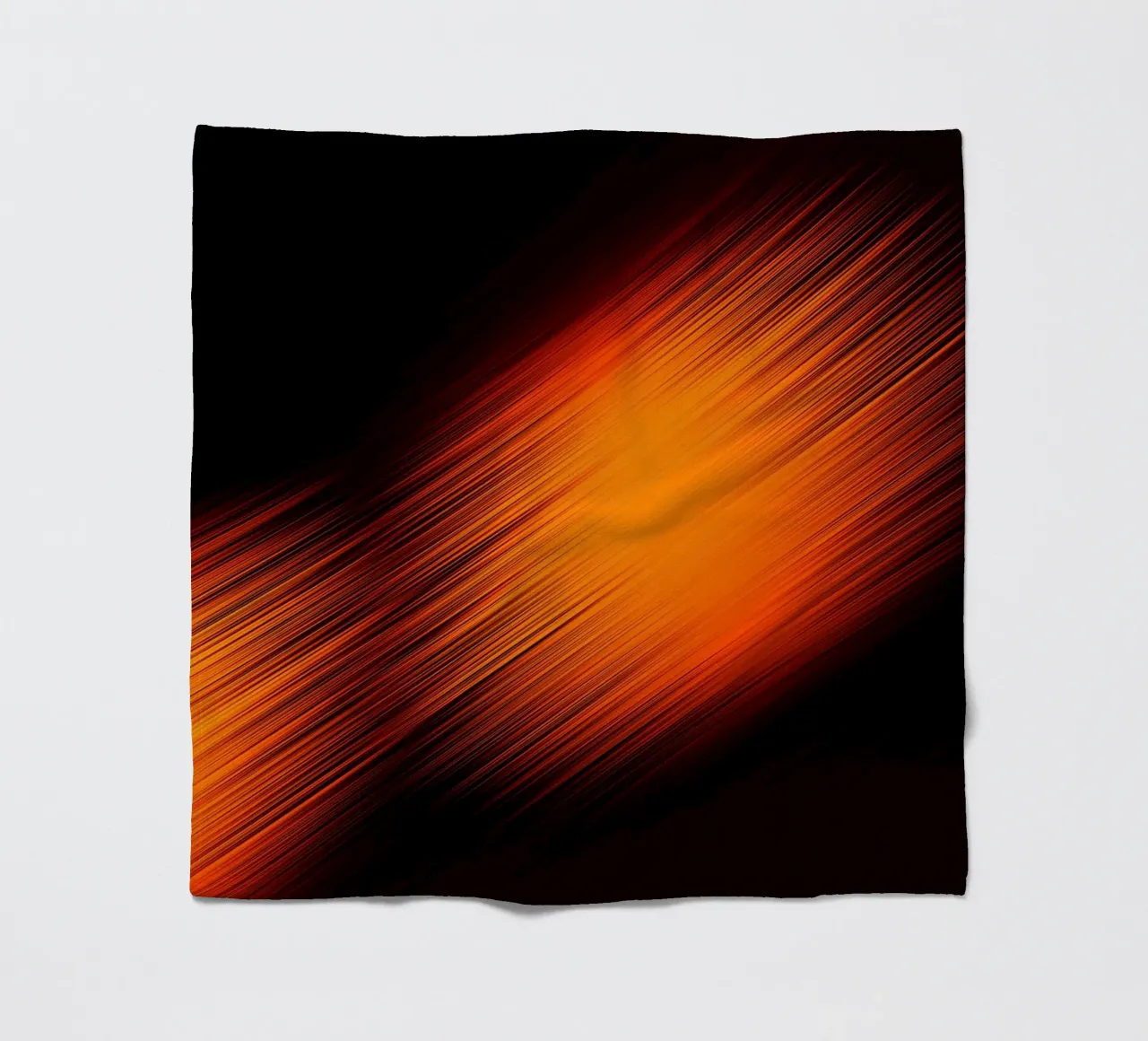 Abstrakte dynamische Linien in Orange und Rot coperta in pile da Something for you