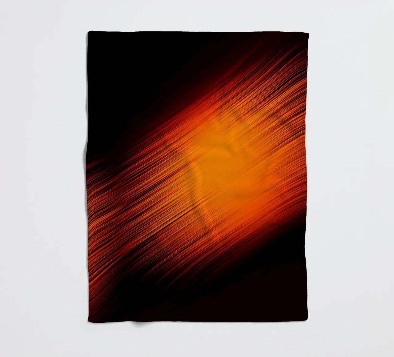 Abstrakte dynamische Linien in Orange und Rot coperta in pile da Something for you
