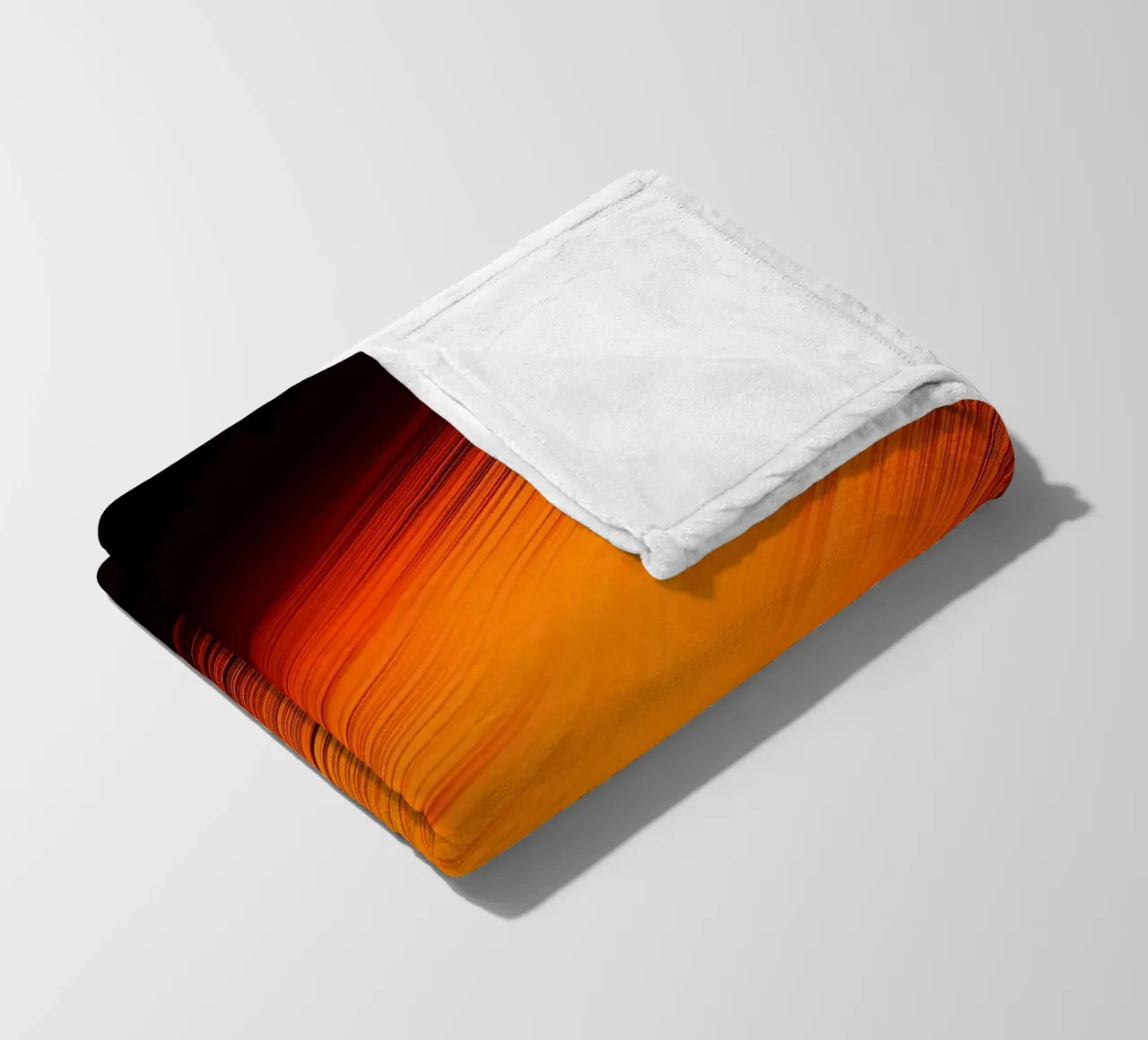 Abstrakte dynamische Linien in Orange und Rot coperta in pile da Something for you
