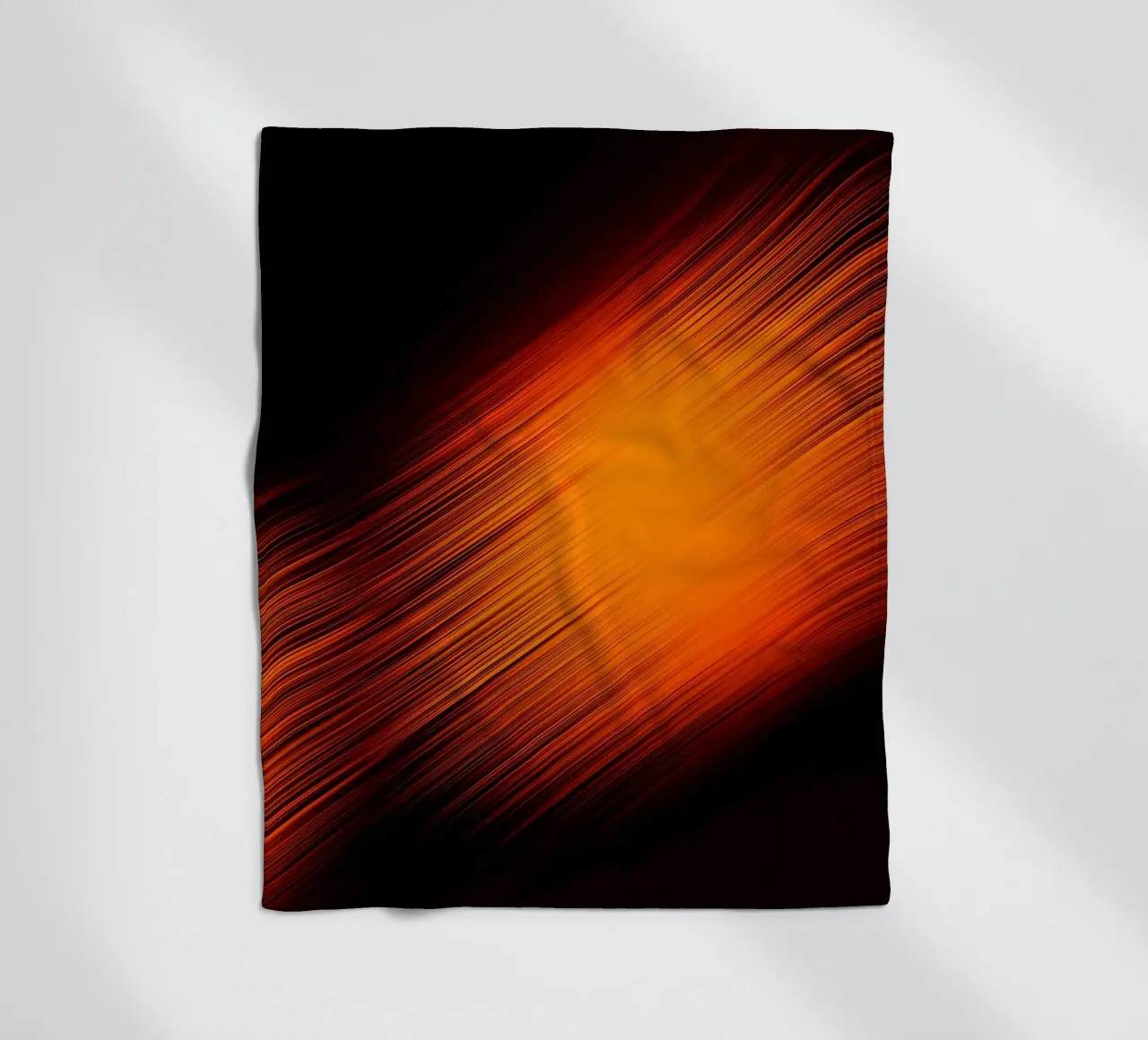 Abstrakte dynamische Linien in Orange und Rot coperta in pile da Something for you