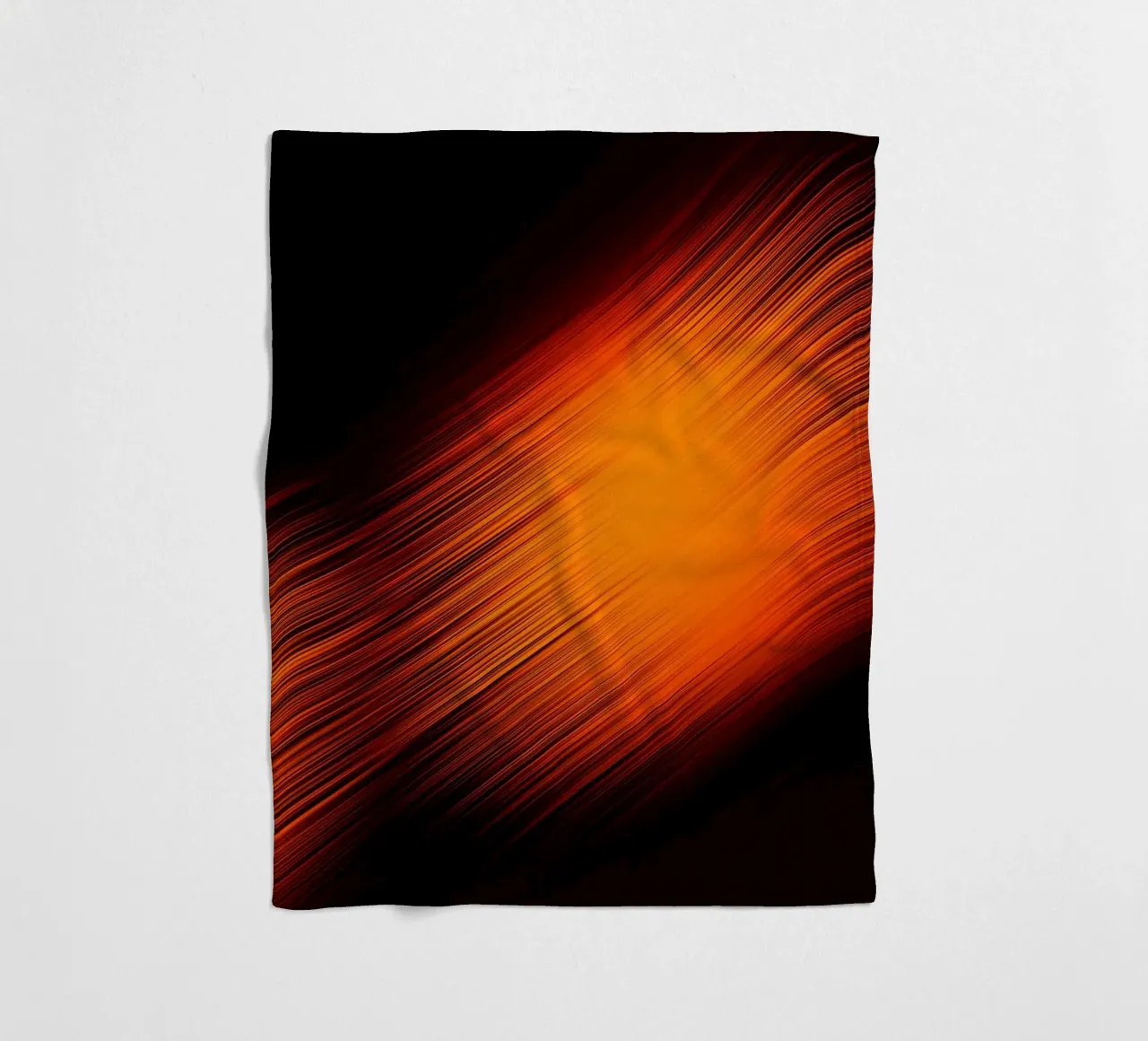 Abstrakte dynamische Linien in Orange und Rot coperta in pile da Something for you