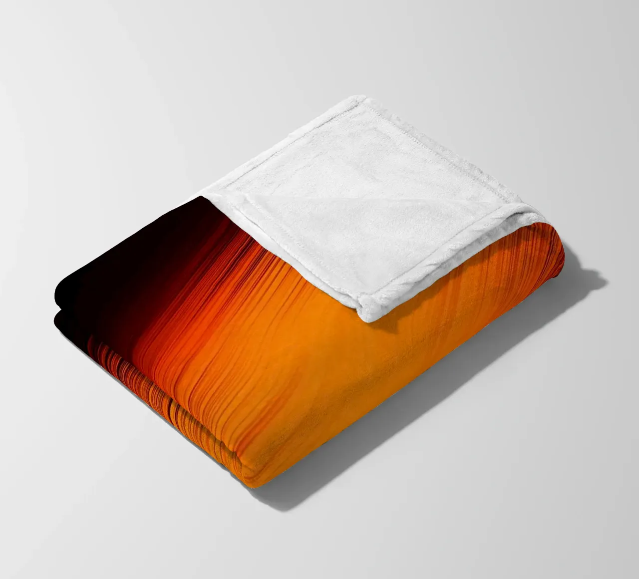 Abstrakte dynamische Linien in Orange und Rot coperta in pile da Something for you