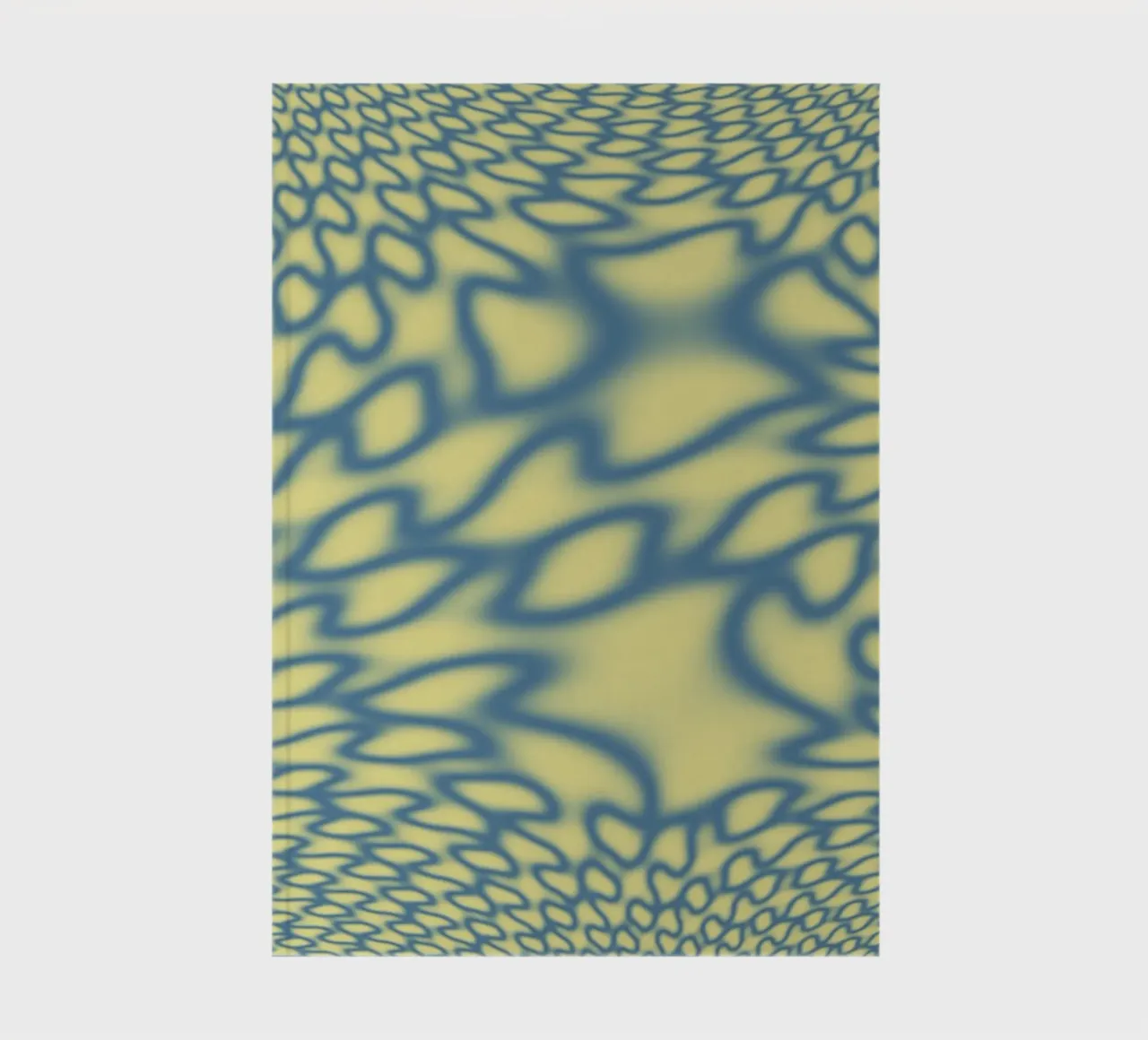 Dynamische Kreise und Fraktale in Blau Notizbuch von Something for you