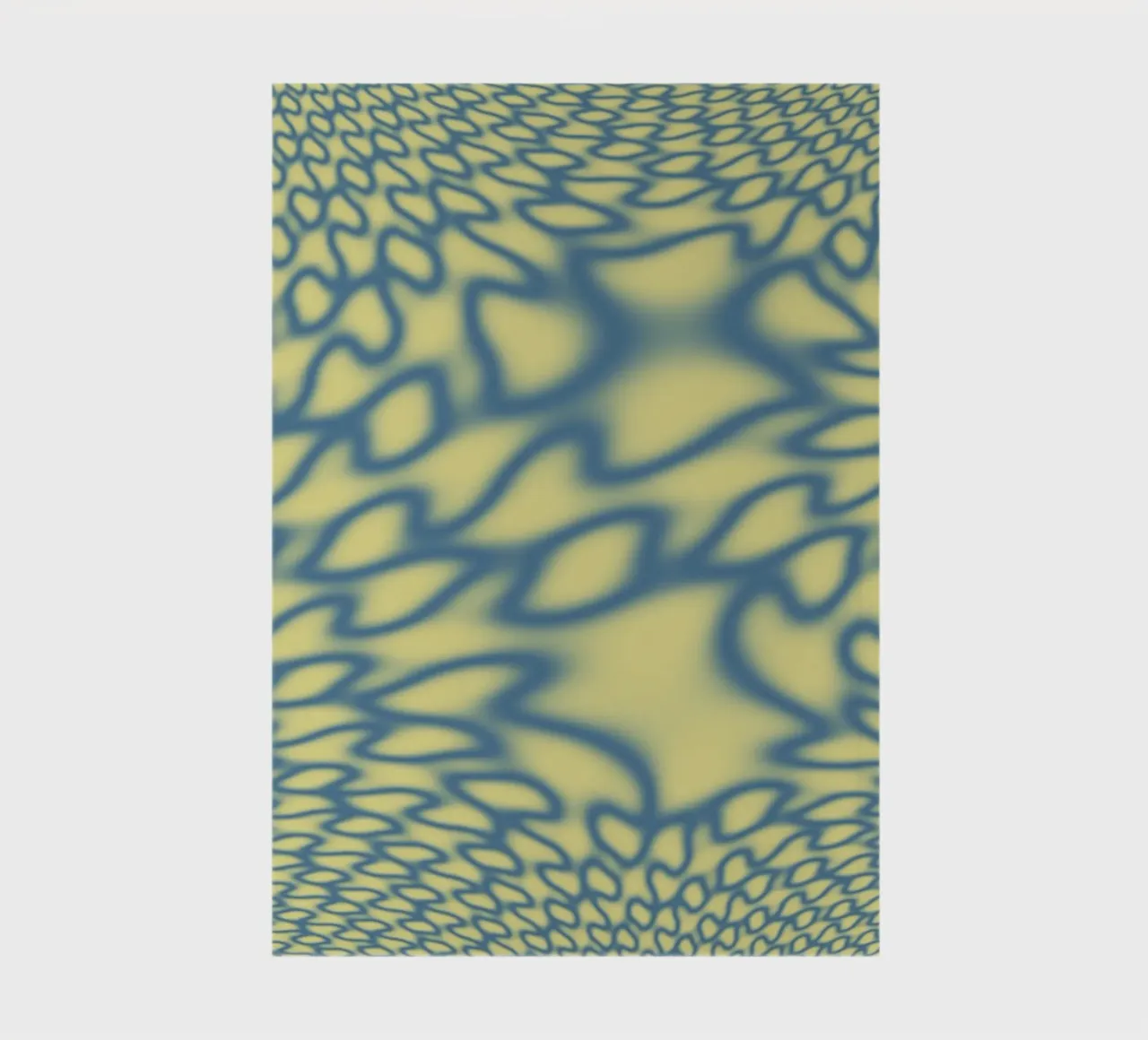 Dynamische Kreise und Fraktale in Blau Notizbuch von Something for you