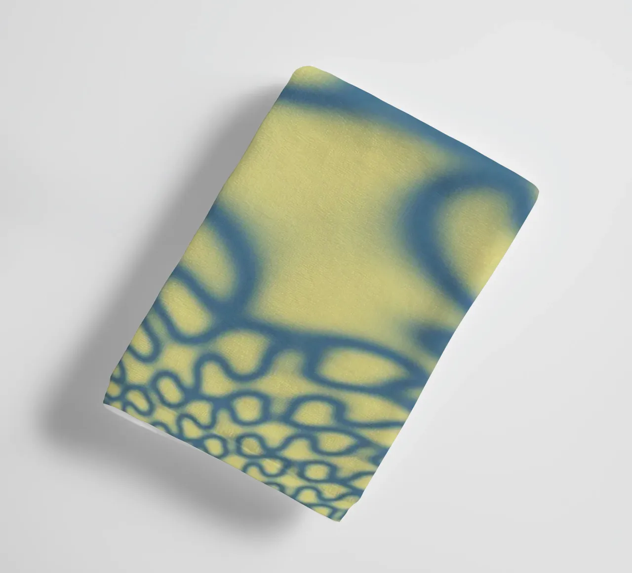Dynamic circles and fractals in blue towel by Something for you