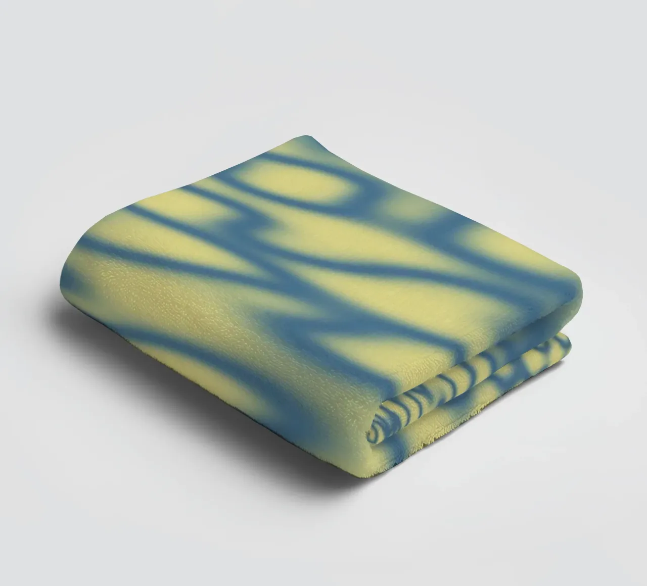 Dynamic circles and fractals in blue towel by Something for you
