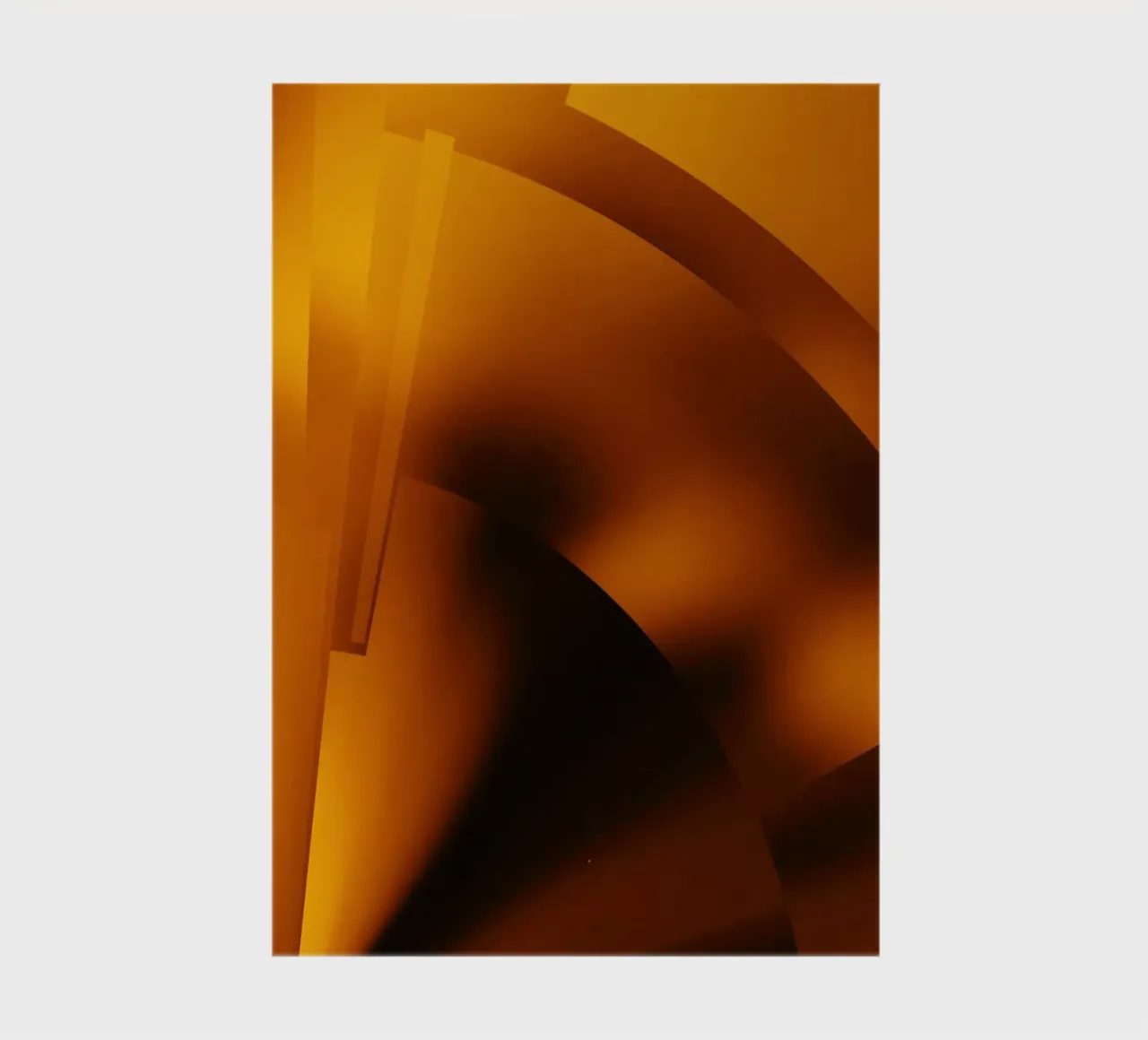 Geometric abstract patterns in orange and yellow notebook by Something for you