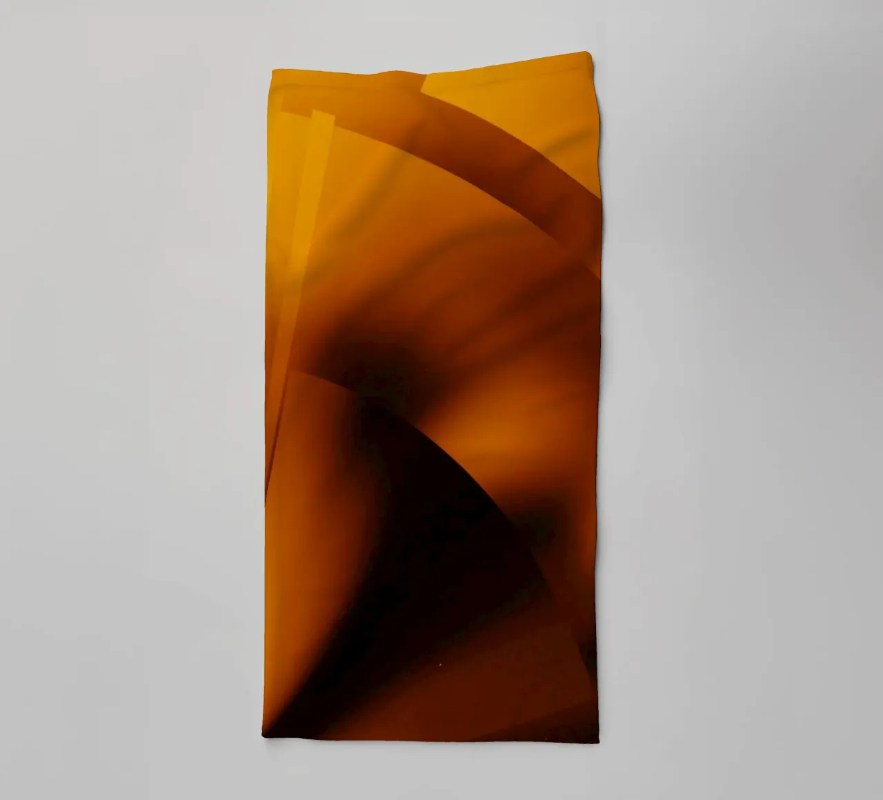 Motivi geometrici astratti in arancione e giallo asciugamano da bagno da Something for you