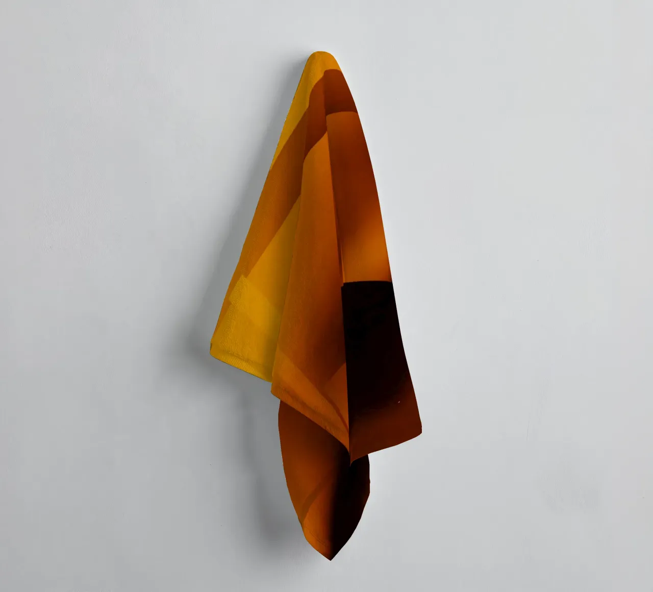 Motivi geometrici astratti in arancione e giallo asciugamano da bagno da Something for you