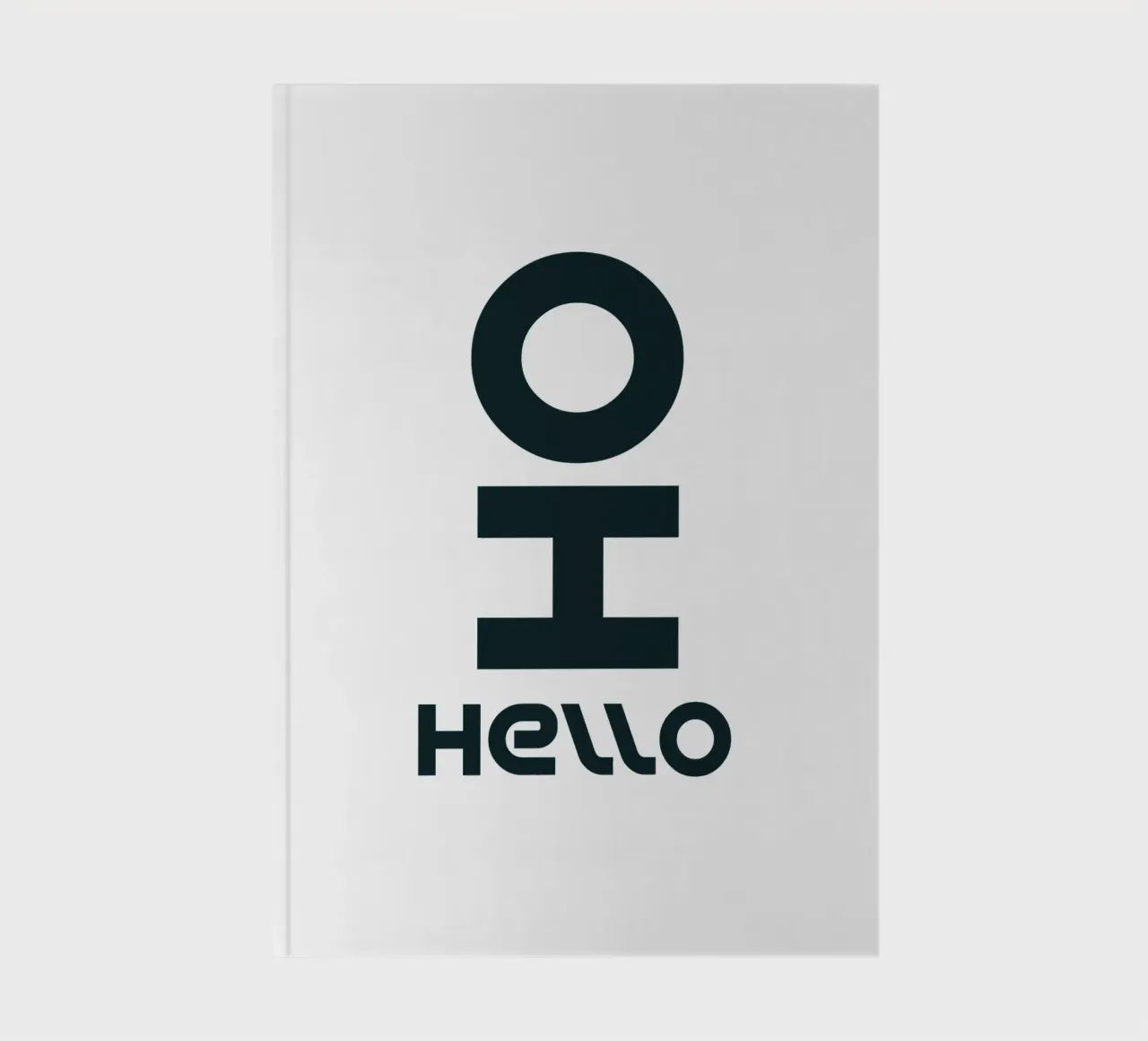 Oh Hello Simple Elegant Typography notebook by YV TYPOGRAPHY