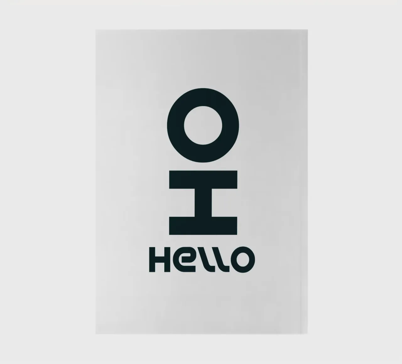Oh Hello Tipografia semplice ed elegante diario da YV TYPOGRAPHY