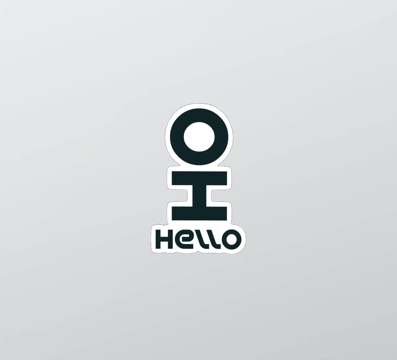 Oh Hello Simple Elegant Typography sticker by YV TYPOGRAPHY