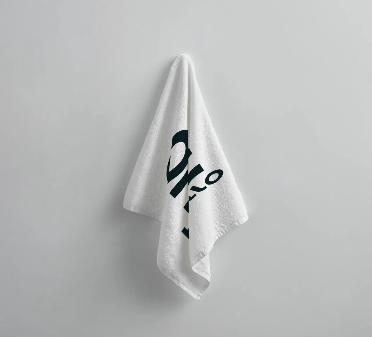 Oh Hello Simple Elegant Typography towel by YV TYPOGRAPHY