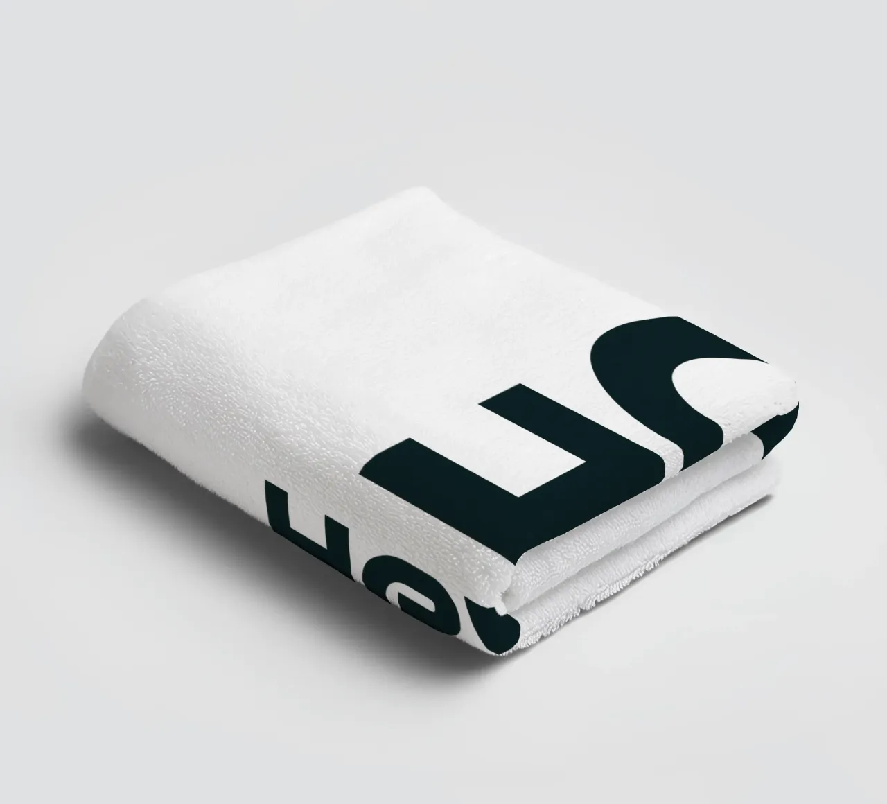 Oh Hello Simple Elegant Typography towel by YV TYPOGRAPHY