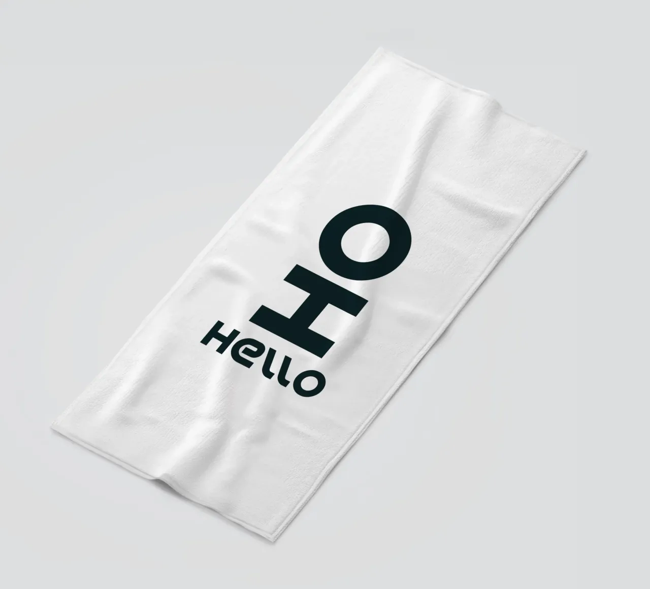 Oh Hello Tipografia semplice ed elegante telo mare da YV TYPOGRAPHY