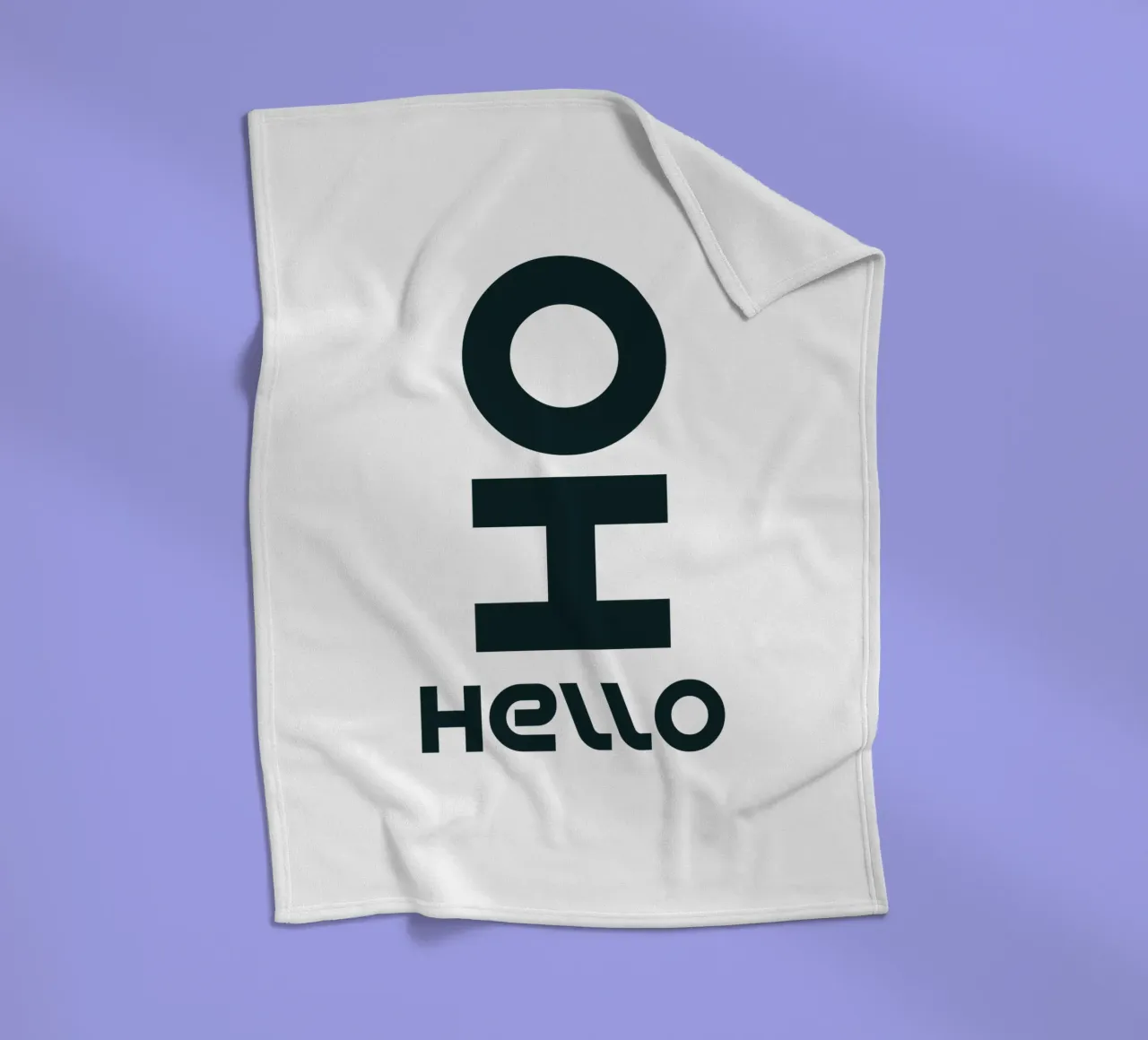 Oh Hello Tipografia semplice ed elegante coperta in pile da YV TYPOGRAPHY