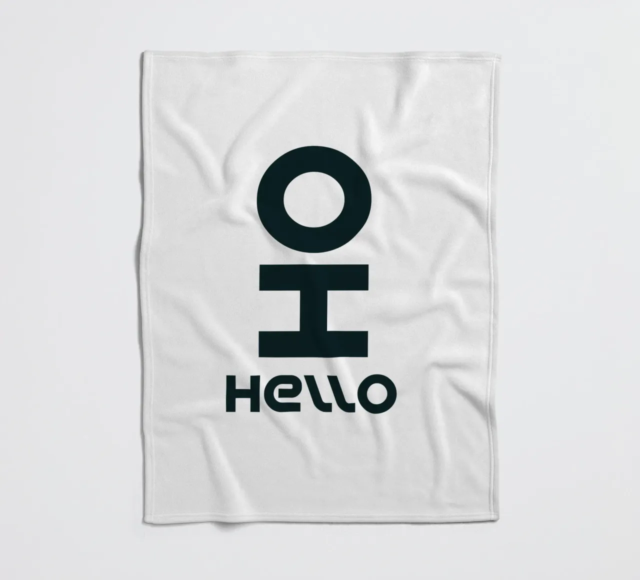Oh Hello Tipografia semplice ed elegante coperta in pile da YV TYPOGRAPHY