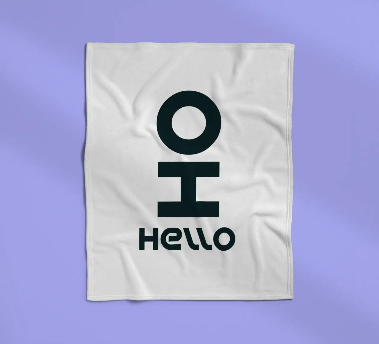 Oh Hello Tipografia semplice ed elegante coperta in pile da YV TYPOGRAPHY