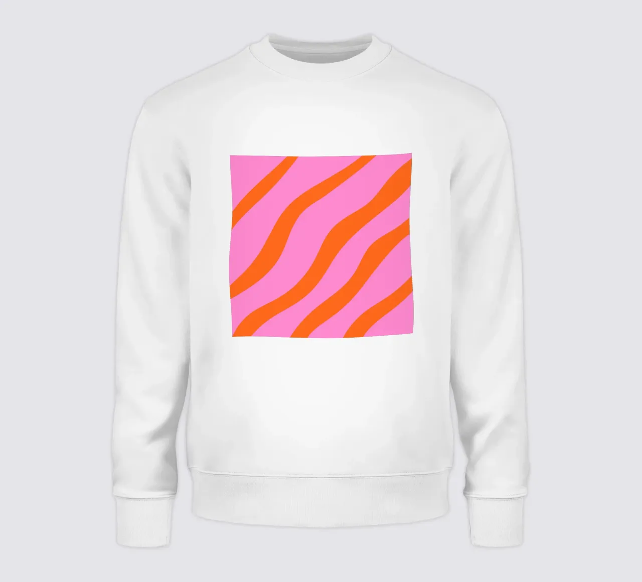 Linee astratte - arancio e rosa felpa da Wackapacka