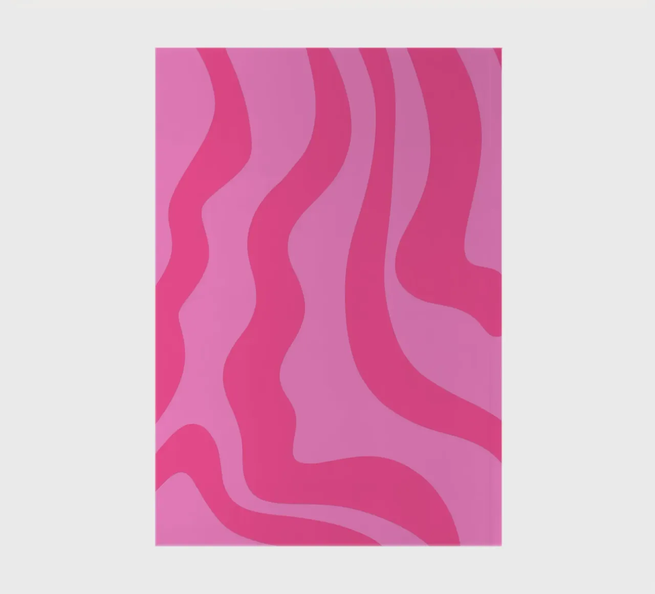 Abstract lines - monochrome pink notebook by Wackapacka