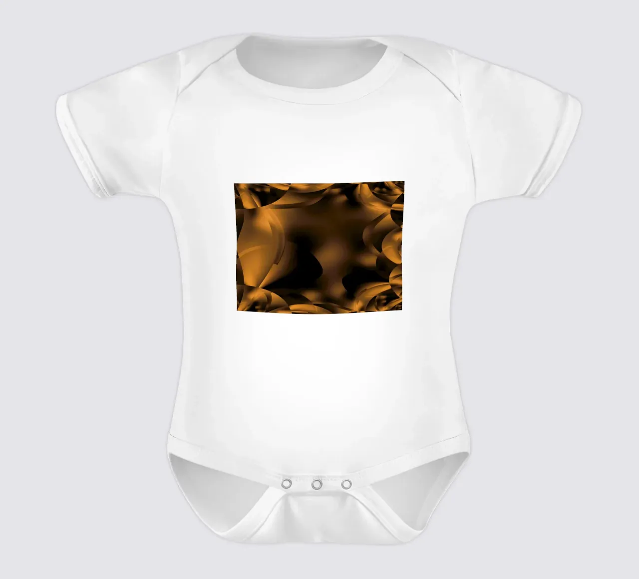 Motifs fractals dynamiques abstraits en brun et noir body bébé de Something for you