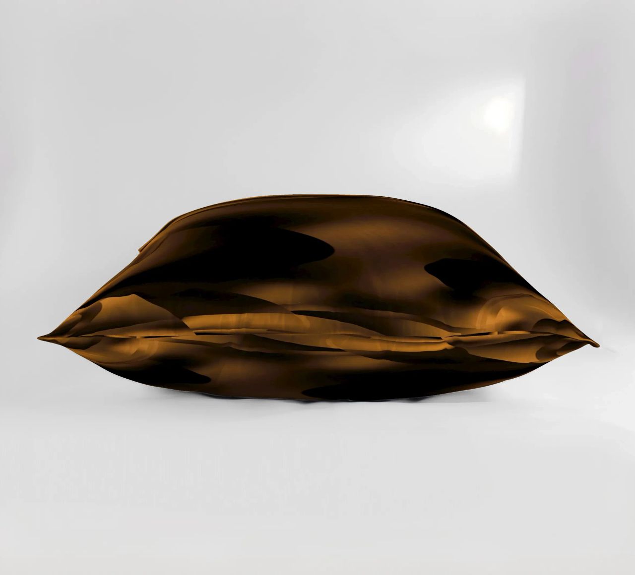 Abstracte dynamische fractale patronen in bruin en zwart kussen van Something for you