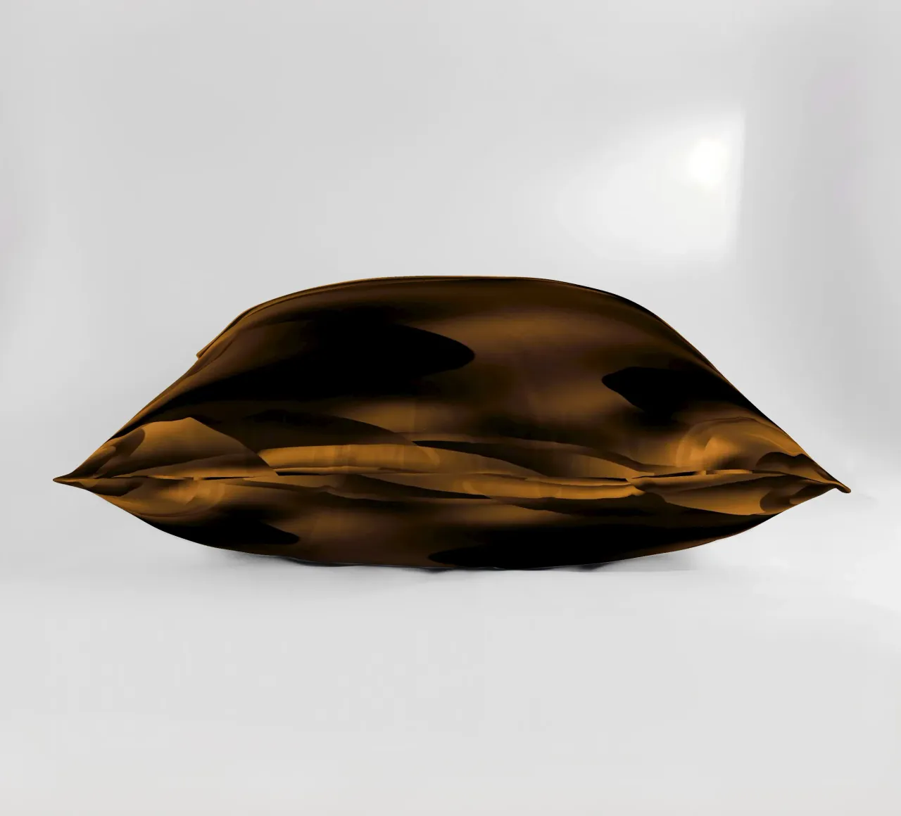 Modelli frattali dinamici astratti in marrone e nero cuscino da Something for you