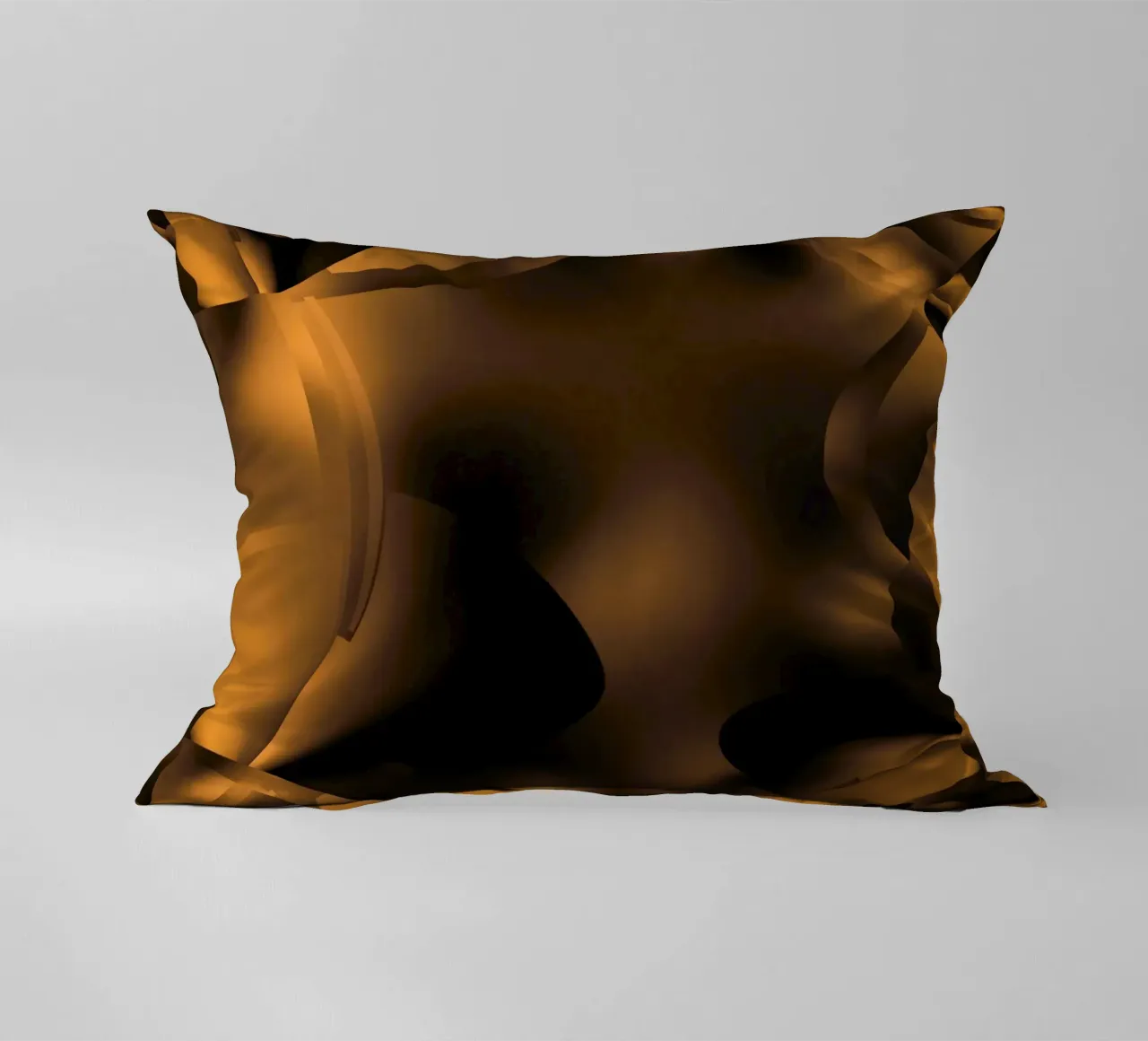 Modelli frattali dinamici astratti in marrone e nero cuscino da Something for you