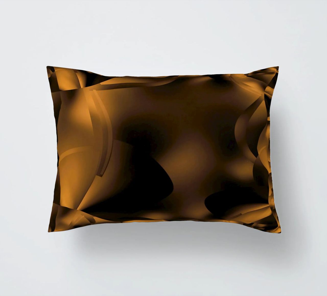 Abstracte dynamische fractale patronen in bruin en zwart kussen van Something for you