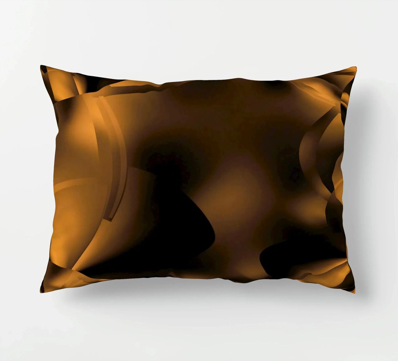 Abstracte dynamische fractale patronen in bruin en zwart kussen van Something for you