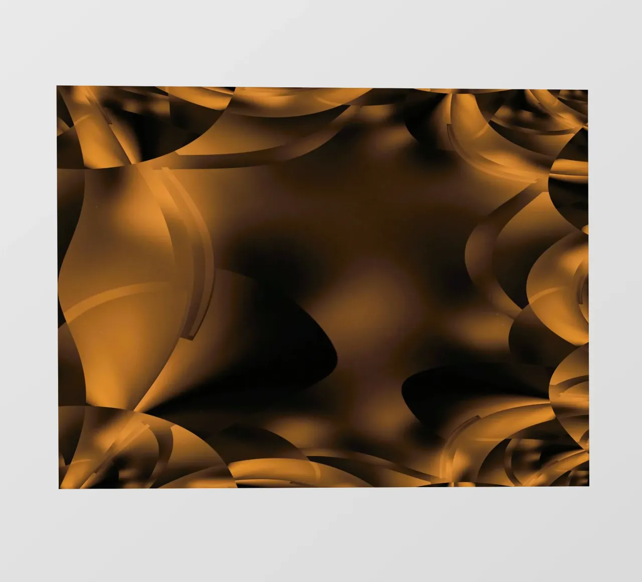 Abstract dynamic fractal patterns in brown and black pvc cover by Something for you