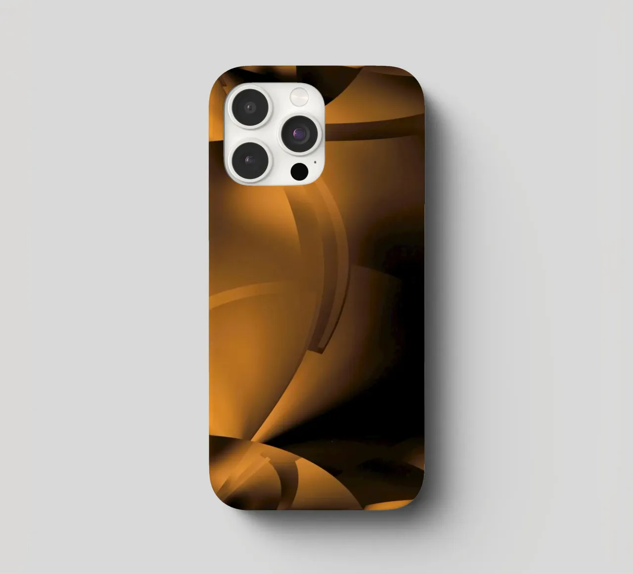 Modelli frattali dinamici astratti in marrone e nero cover iphone da Something for you