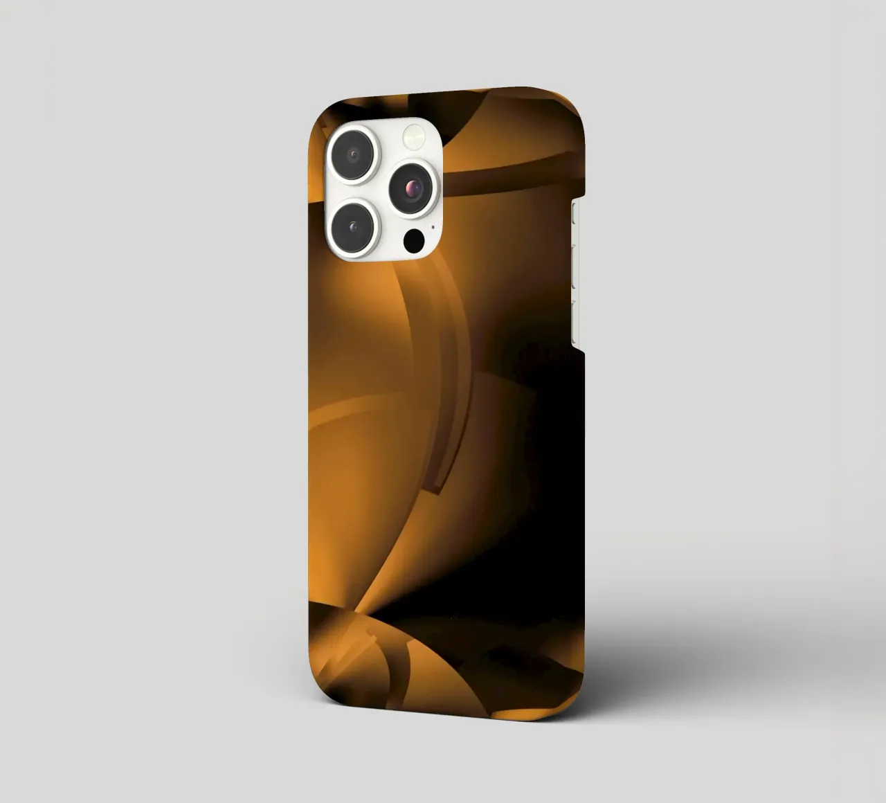 Modelli frattali dinamici astratti in marrone e nero cover iphone da Something for you