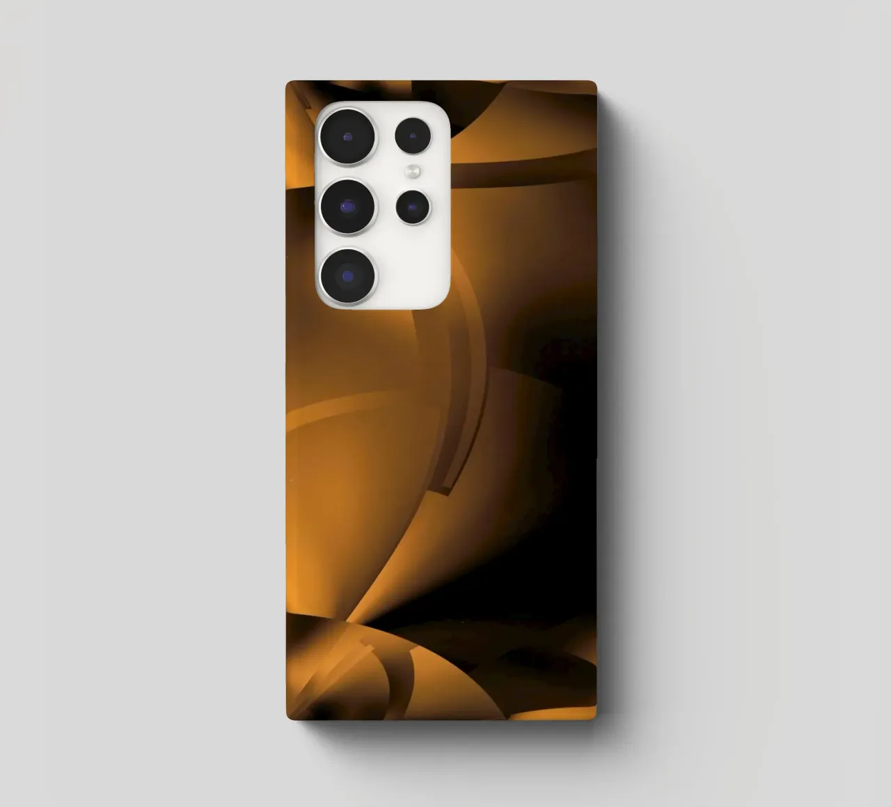 Abstract dynamic fractal patterns in brown and black samsung phone case by Something for you