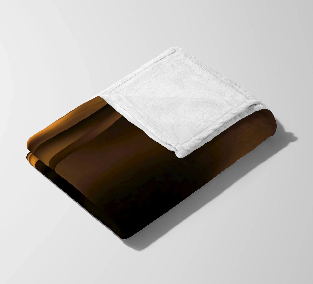 Abstract dynamic fractal patterns in brown and black fleece blanket by Something for you