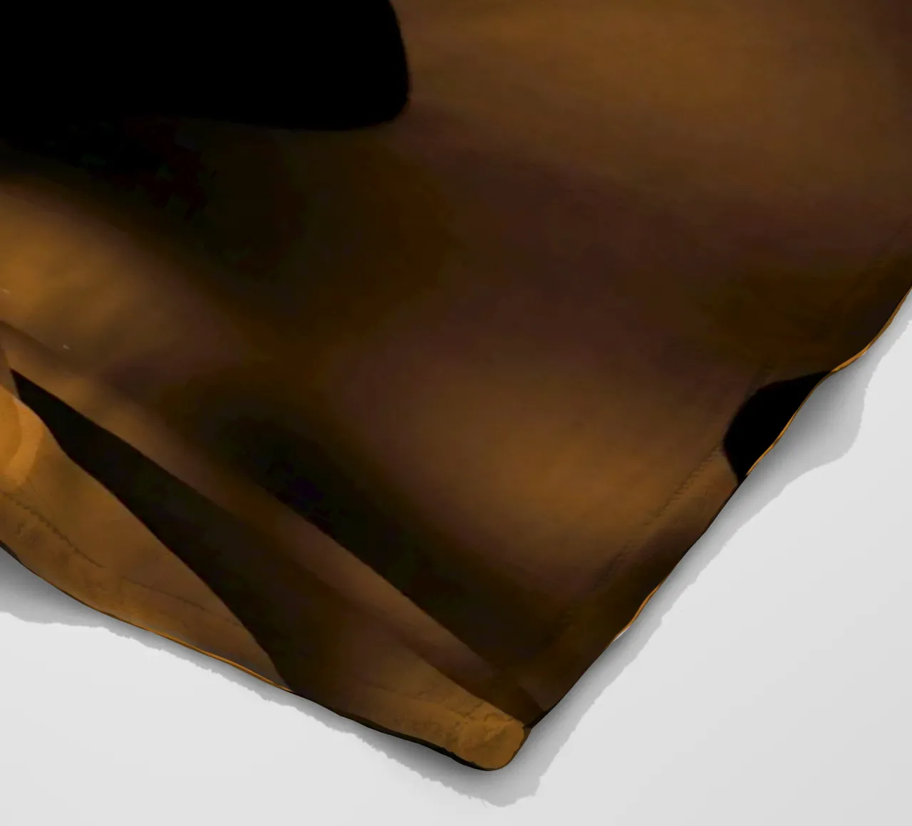 Abstract dynamic fractal patterns in brown and black fleece blanket by Something for you