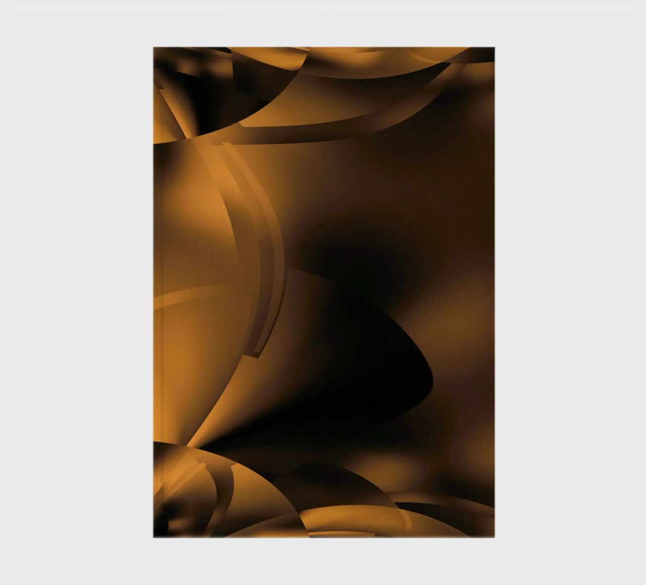 Motifs fractals dynamiques abstraits en brun et noir carnet de notes de Something for you