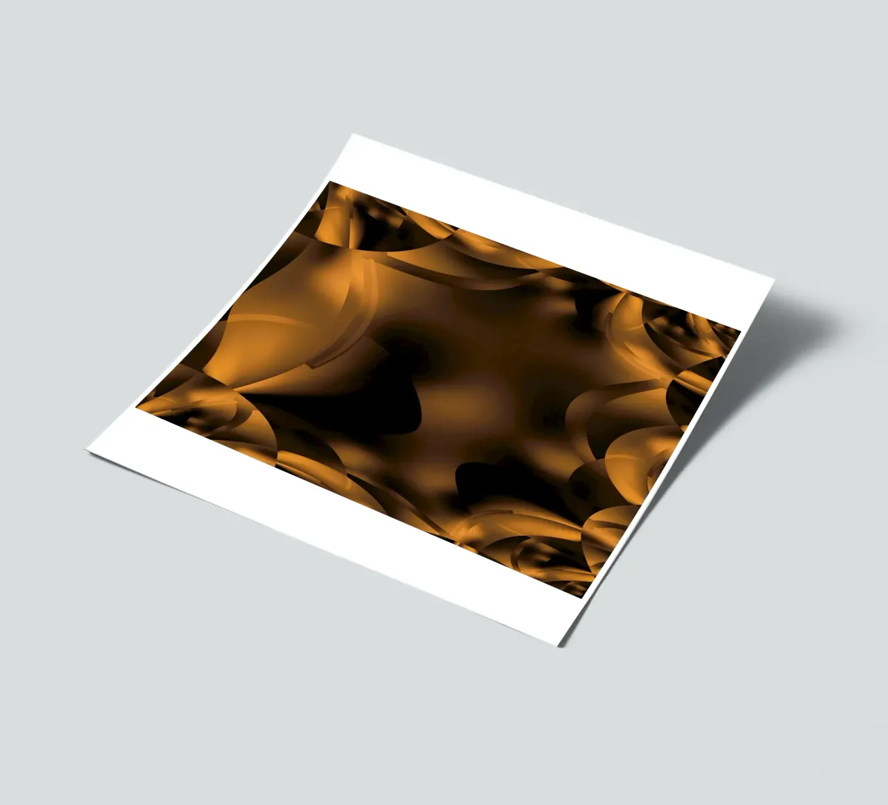 Motifs fractals dynamiques abstraits en brun et noir planche autocollant de Something for you