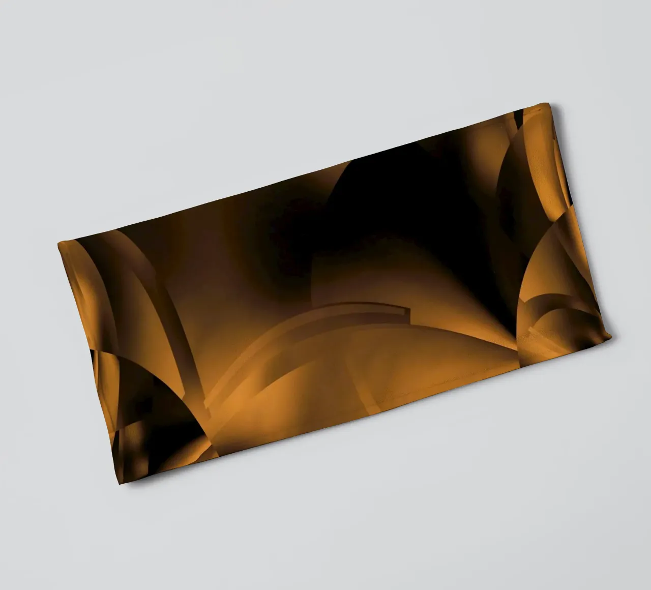 Motifs fractals dynamiques abstraits en brun et noir serviette de bain de Something for you