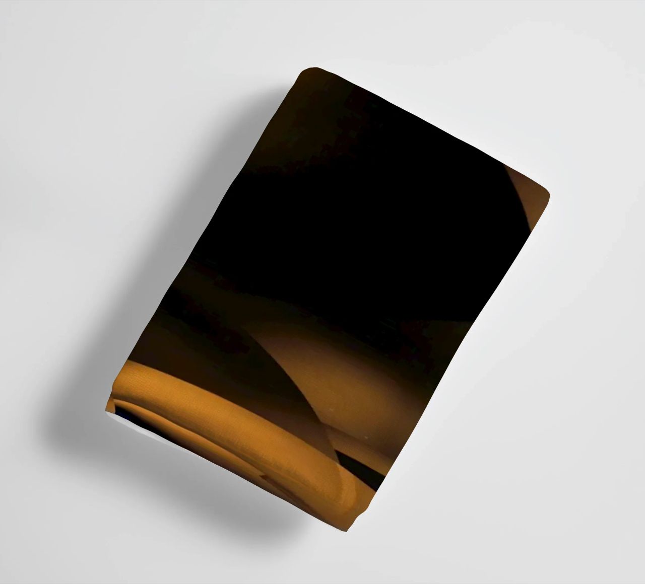 Abstract dynamic fractal patterns in brown and black towel by Something for you