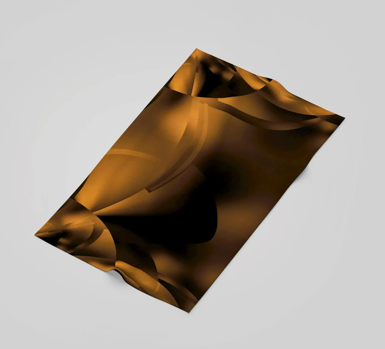 Motifs fractals dynamiques abstraits en brun et noir serviette de plage de Something for you