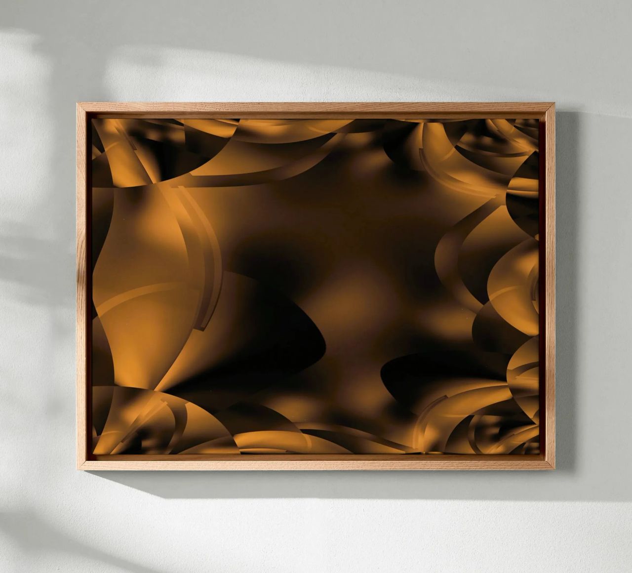 Abstrakte dynamische fraktale Muster in Braun und Schwarz Leinwand von Something for you