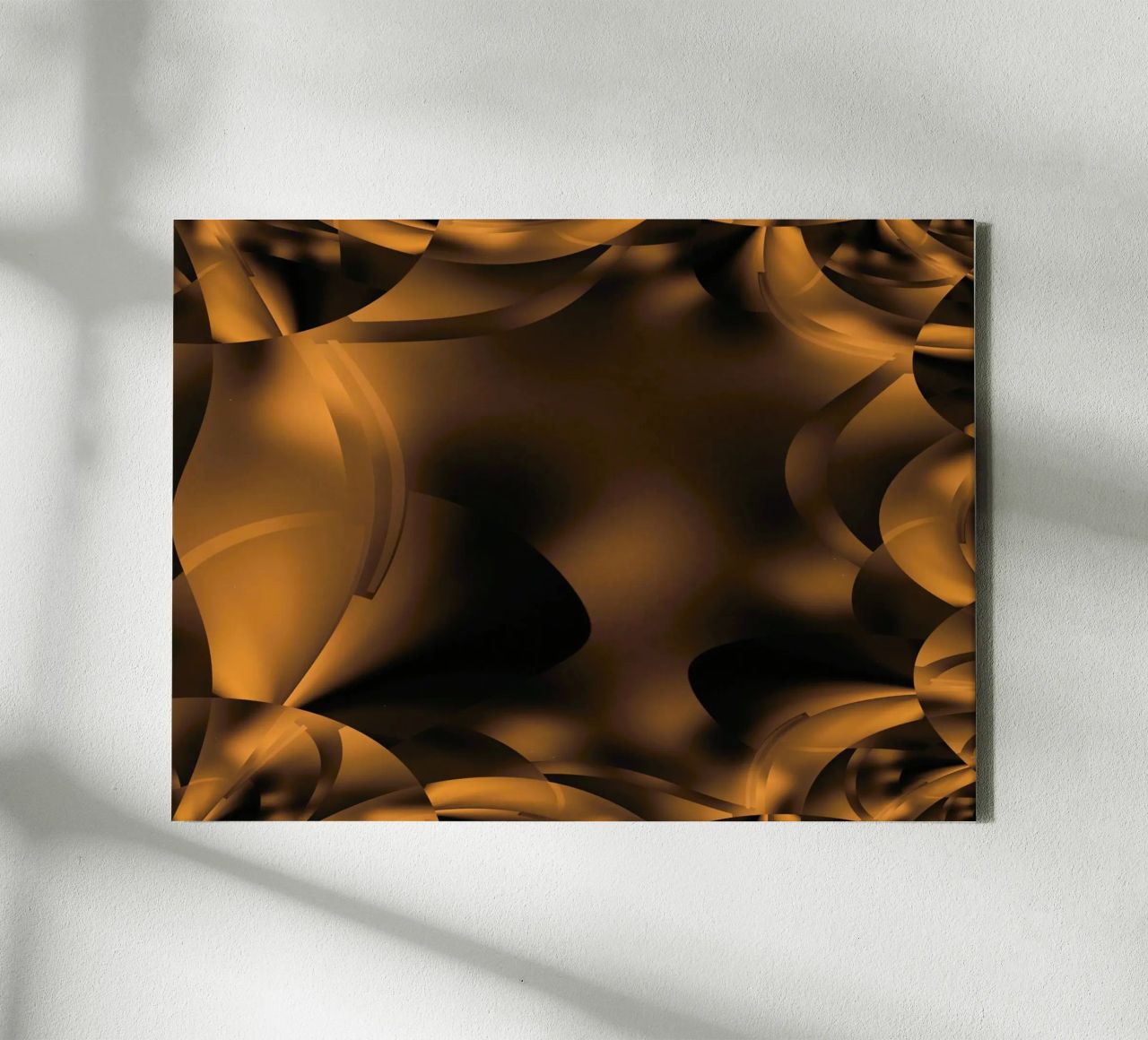 Abstrakte dynamische fraktale Muster in Braun und Schwarz Leinwand von Something for you