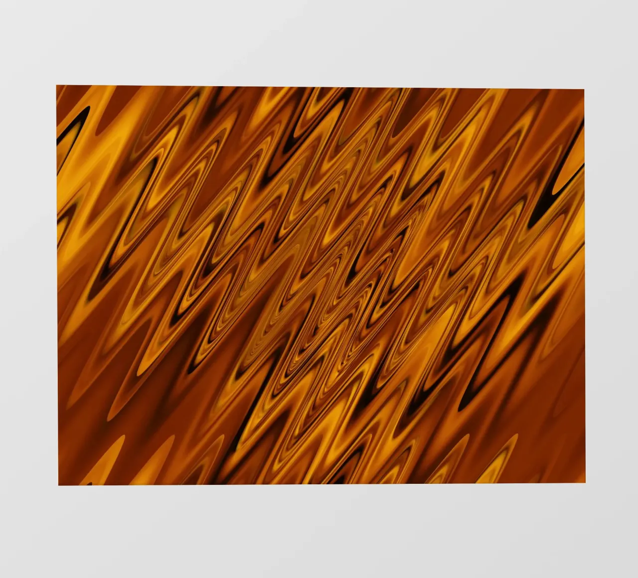 Abstract dynamic wave pattern in orange and red pvc cover by Something for you
