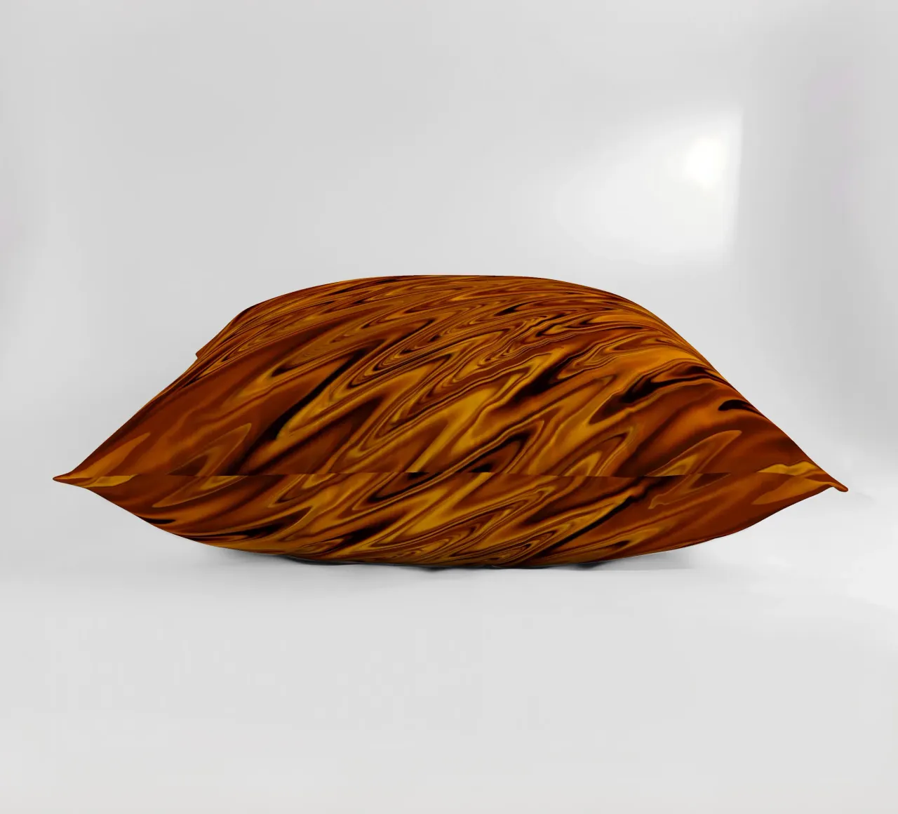 Motif abstrait de vagues dynamiques en orange et rouge coussin de Something for you