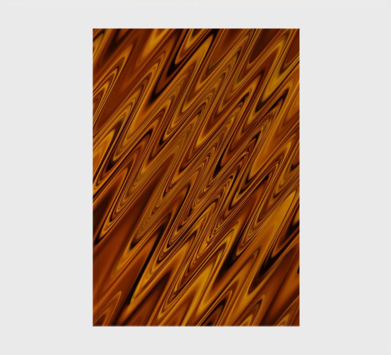 Abstract dynamic wave pattern in orange and red notebook by Something for you