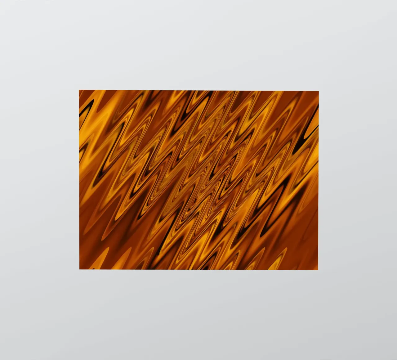 Abstract dynamic wave pattern in orange and red sticker by Something for you