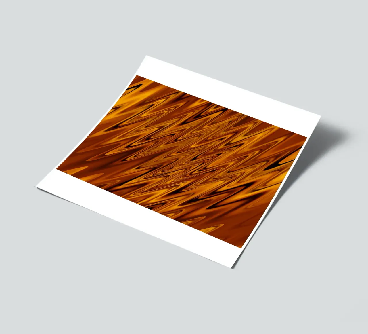 Disegno astratto di onde dinamiche in arancione e rosso foglio adesivo da Something for you