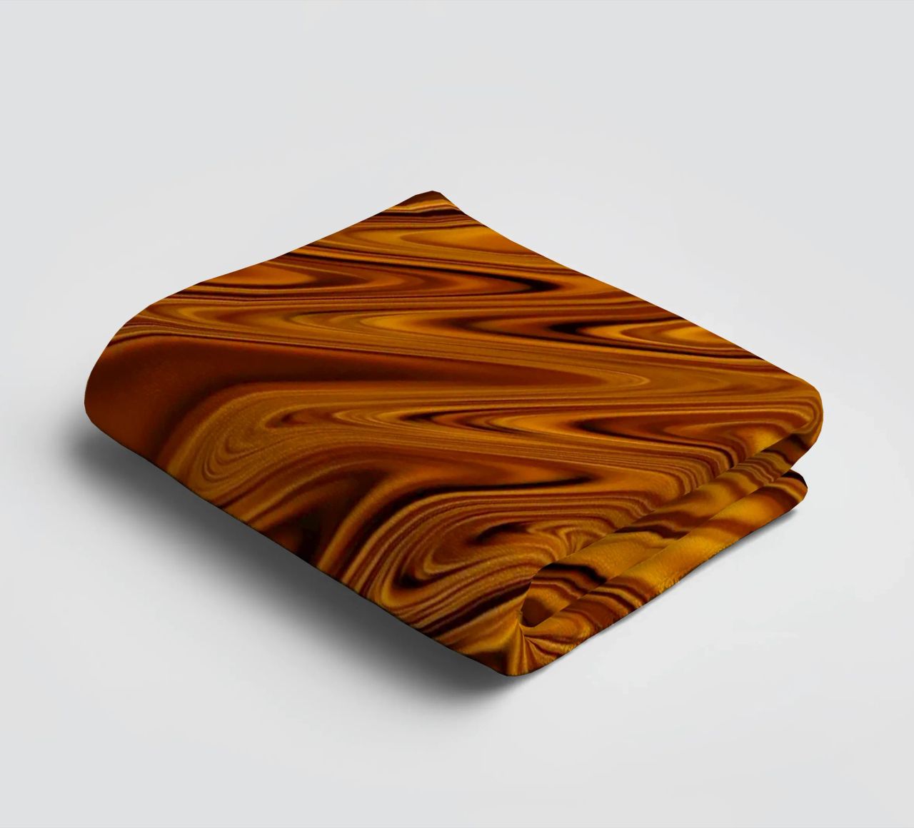 Abstract dynamic wave pattern in orange and red towel by Something for you